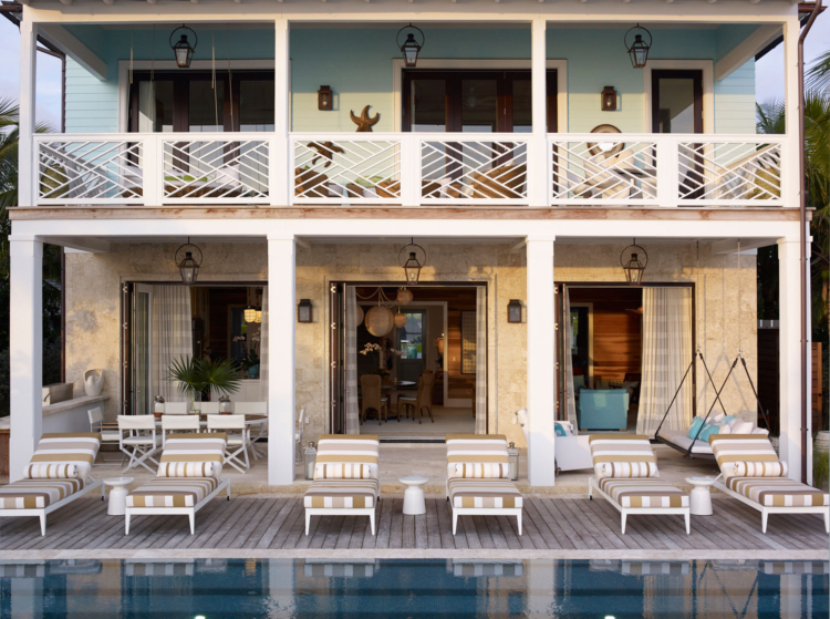 Bahamas house by Marshall Watson porch