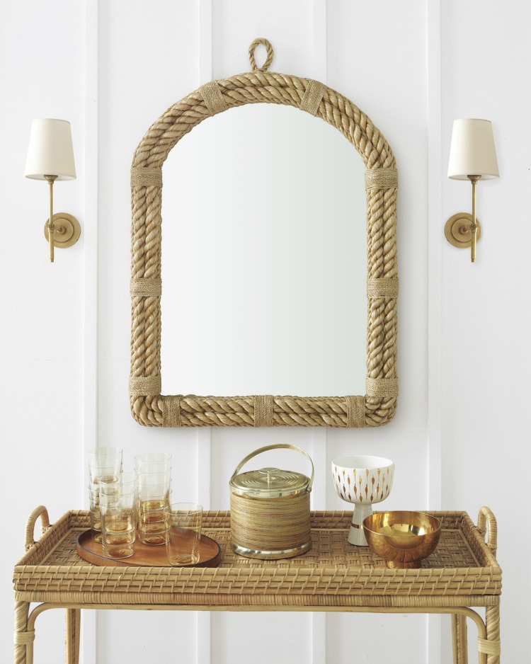 Styling the Bar Cart with Serena and Lily