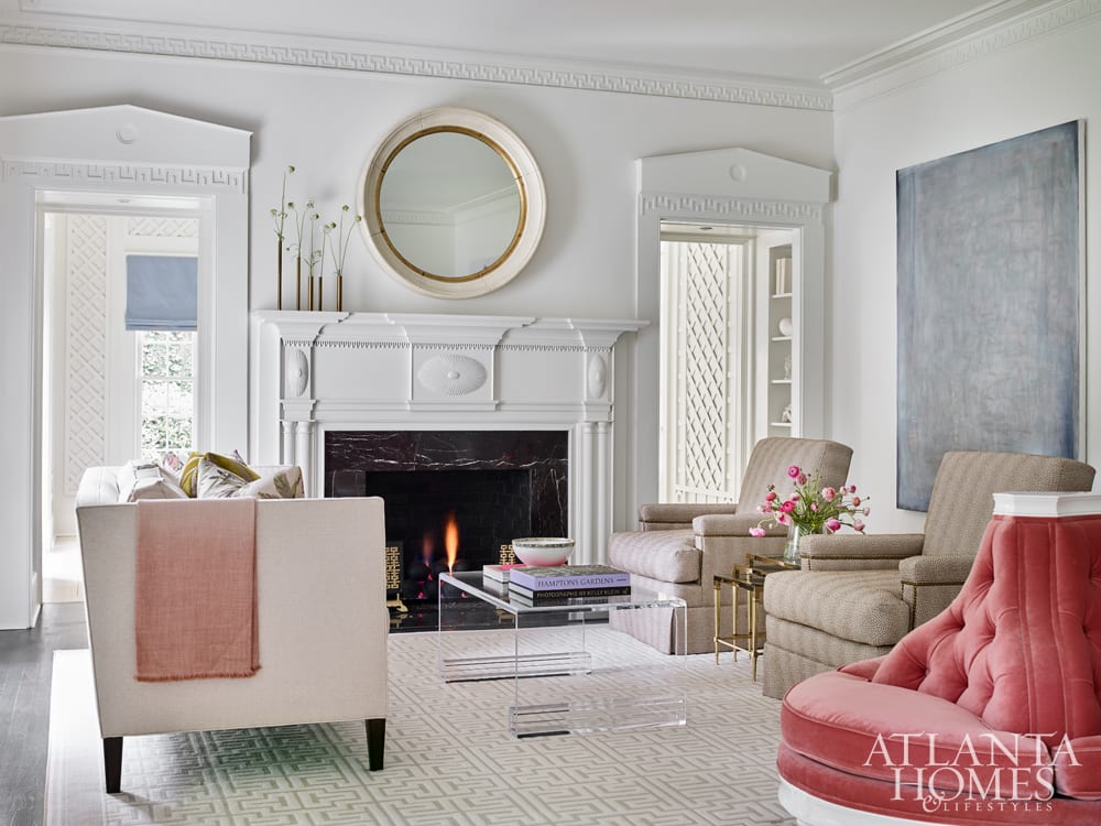 beginning Buckhead house living room