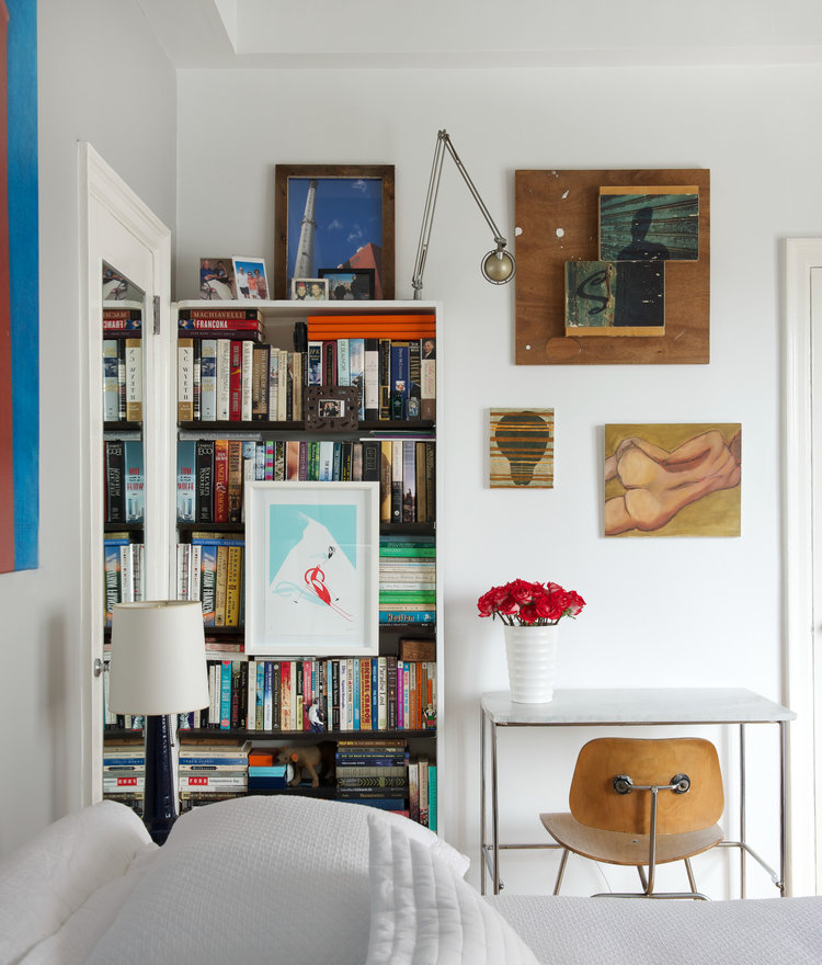 We are constantly in awe of huge talents like photographer Jane Beiles whose beautiful interior design photography captures the true spirit of a home, bringing the world to life in a way that is positively mesmerizing - bedroom with white bedding and colorful art