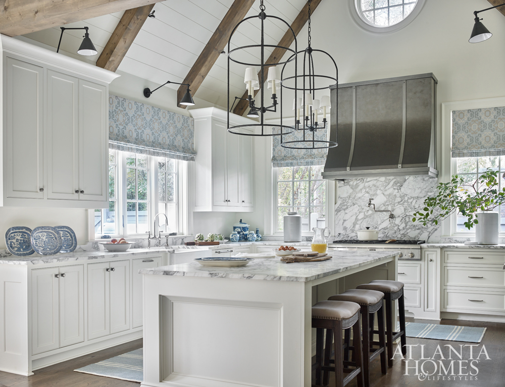 blend of old and new kitchen