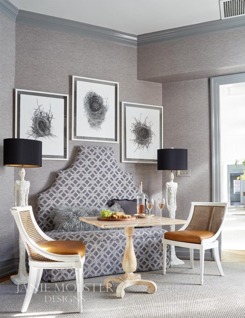 banquette in Georgian house