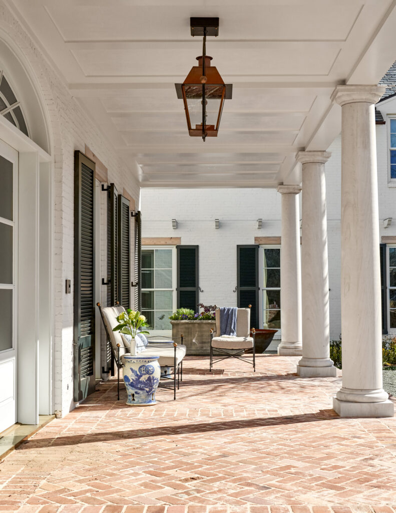 collins interiors lanter on porch