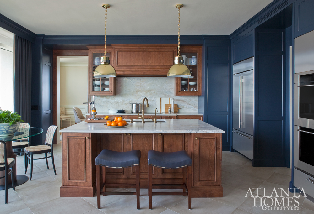 kitchen design winners brass pendants