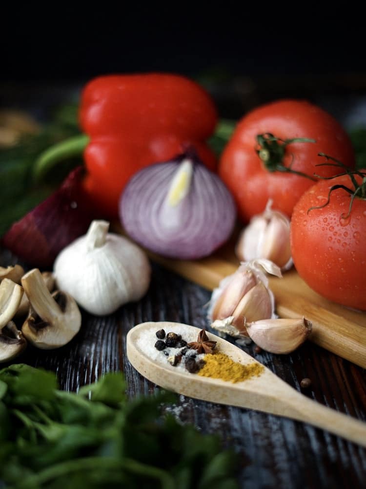 Aliona Gumeniuk Photography Tomatoes Onions & Mushrooms Sauté Recipe - food - 5 Easy Summer Dinner Ideas for Family and Entertaining