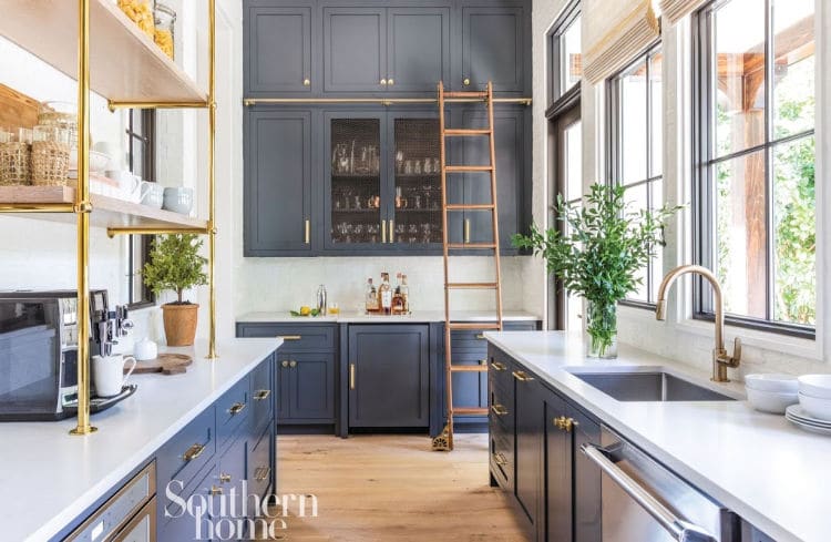 Ponte Vedra kitchen ladders Kipling House Interiors 
