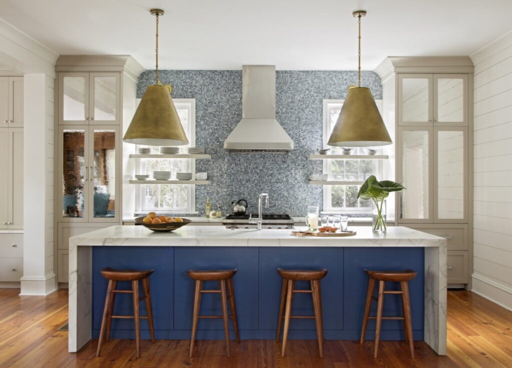 Jenny Keenan Design blue and white kitchen