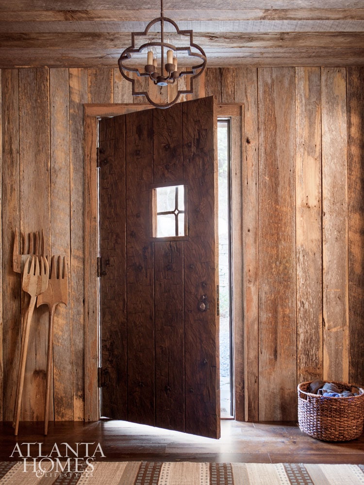Greg Busch and Meridy King entry cabin
