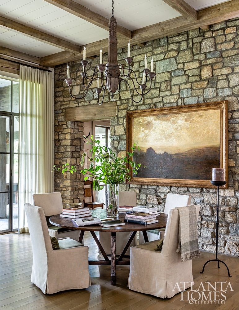 charming Cashiers house Stan Dixon Architect | Betty Burgess interiors design breakfast room