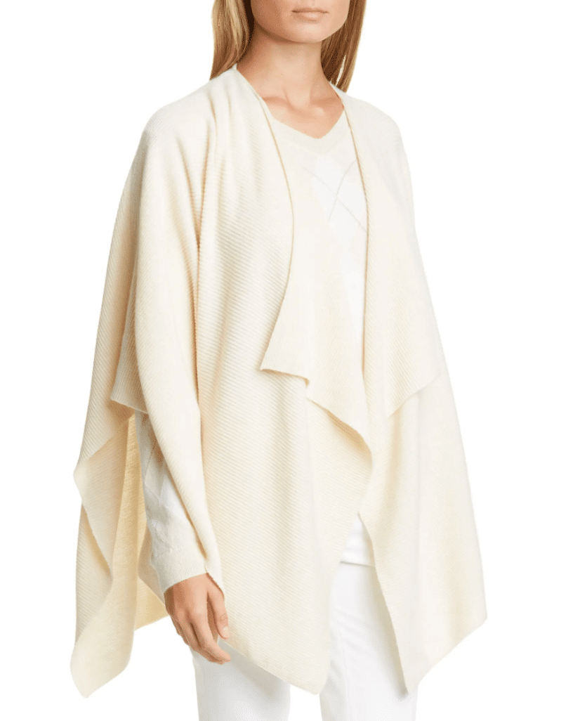 white sweater from Nordstrom with character