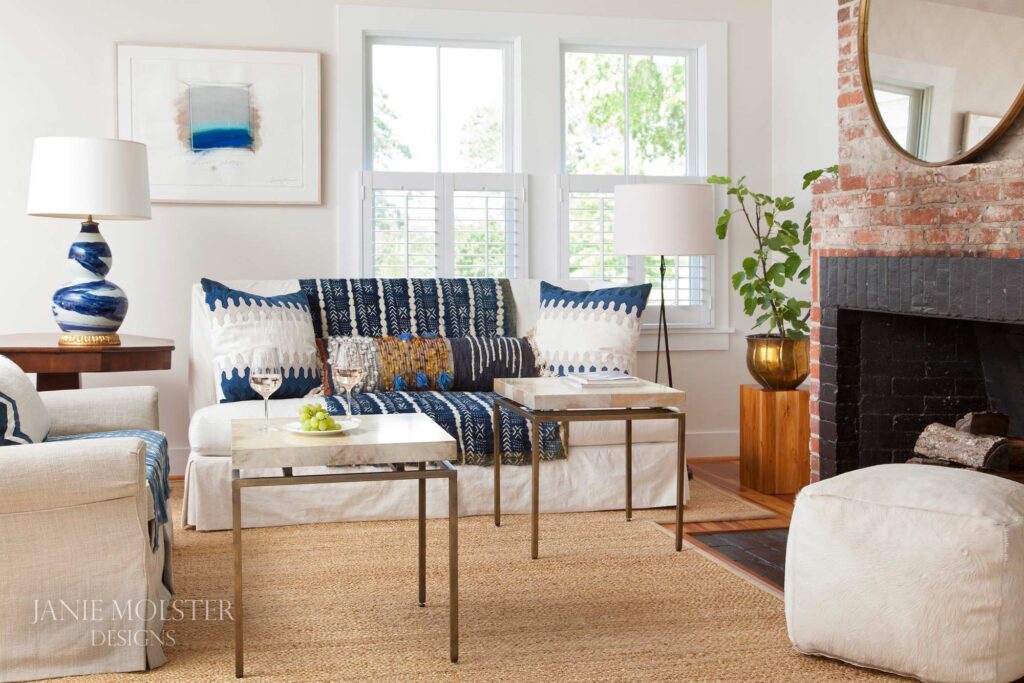So this stunning Fishing Bay house designed by Janie Molster (and Gordon Gregory Photography) seemed like a pretty fitting house to tour today. It's the perfect place to spend weekends for fishing right outside the door--and an equally fabulous place to curl up with a good book or get a little work done if you suddenly find yourself home alone during a grand fishing expedition. We hope you loved this charming, character-filled Jamie Molster designed home just as much as we did! Here's to the perfect catch! 
