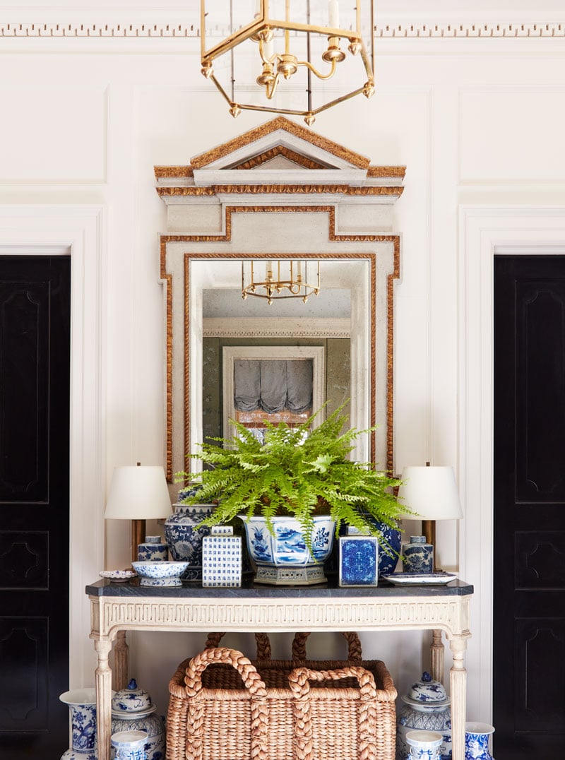 Caroline Gidiere entry in blue and white porcelain