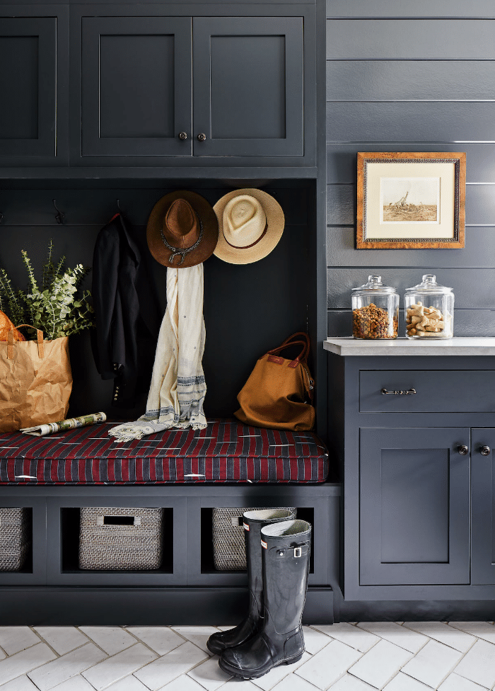 Meredith Ellis designed mudroom