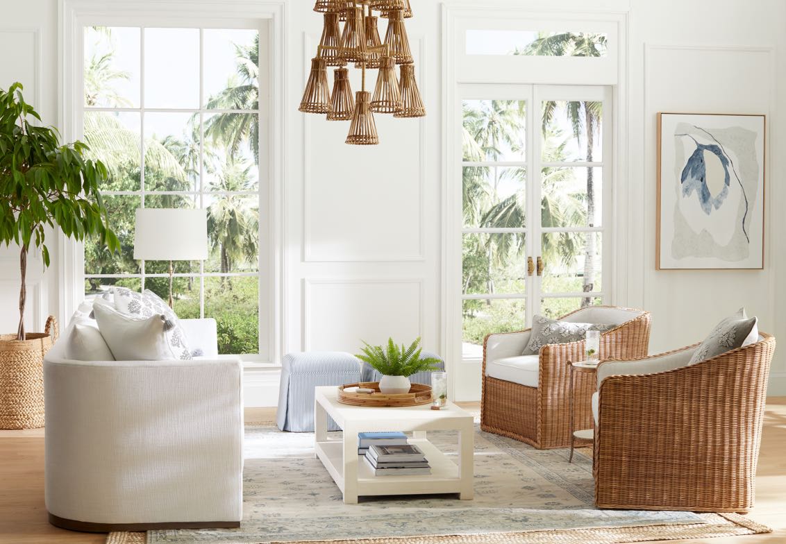Serena & Lily designed living room
