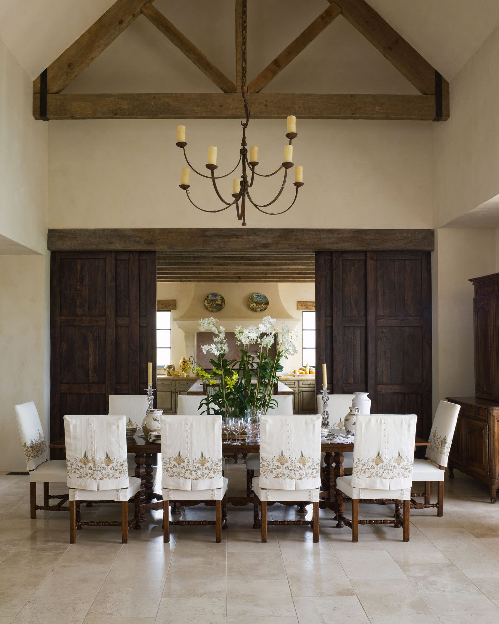Marshall Watson designed dining room in Napa Valley
