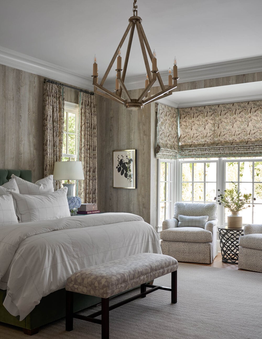 bedroom with seating area
