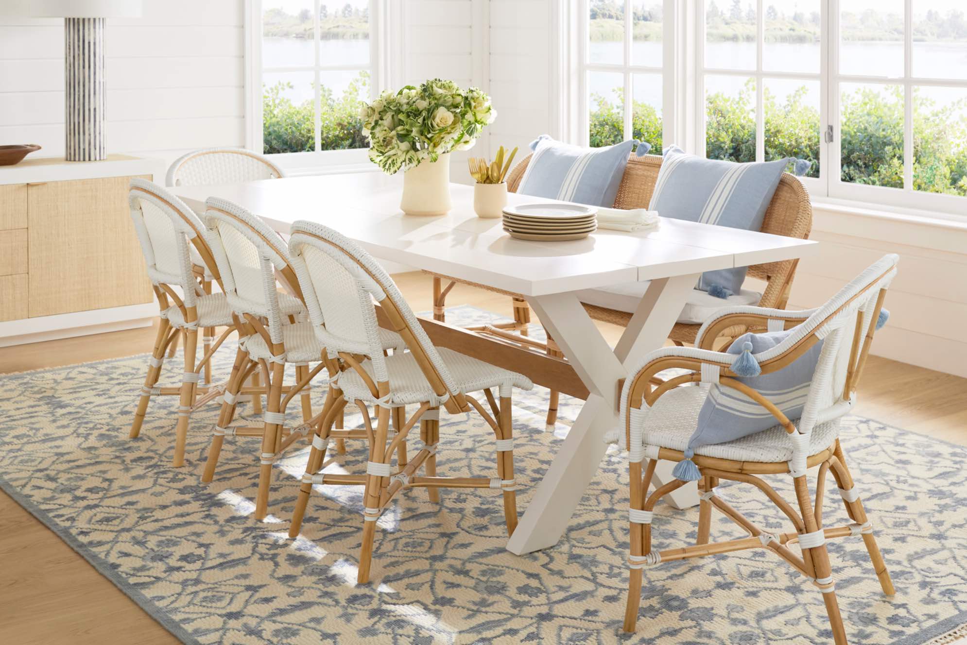 Serena & Lily dining room touch of spring