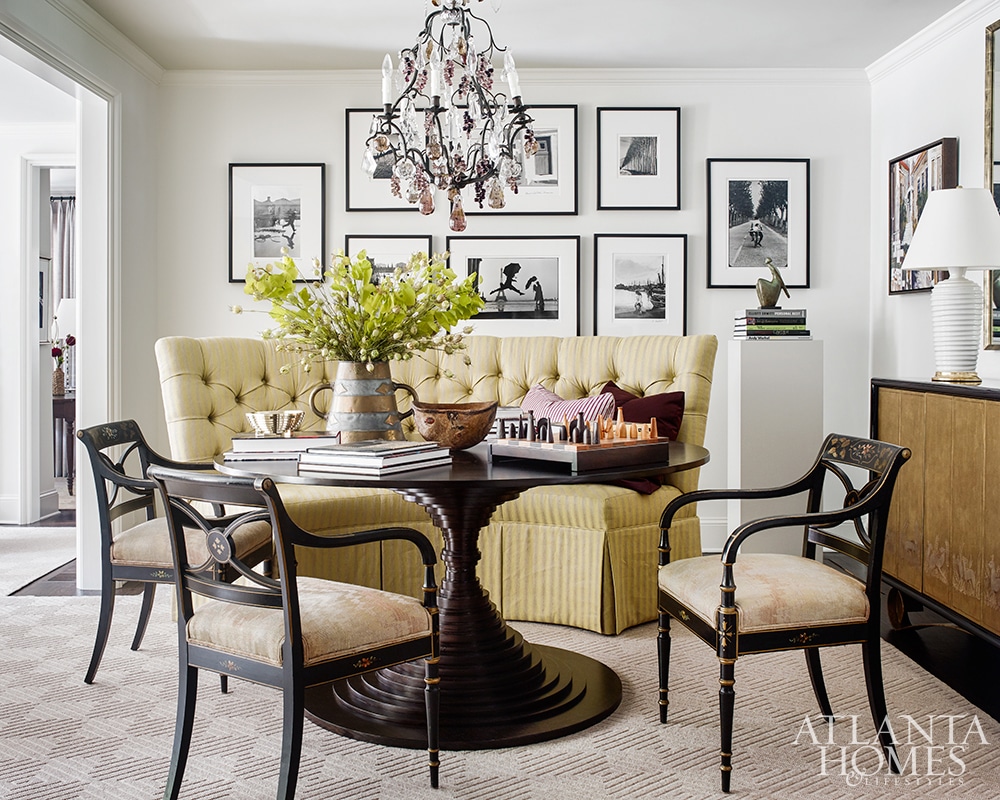 Brookwood Hills shingled house dining room