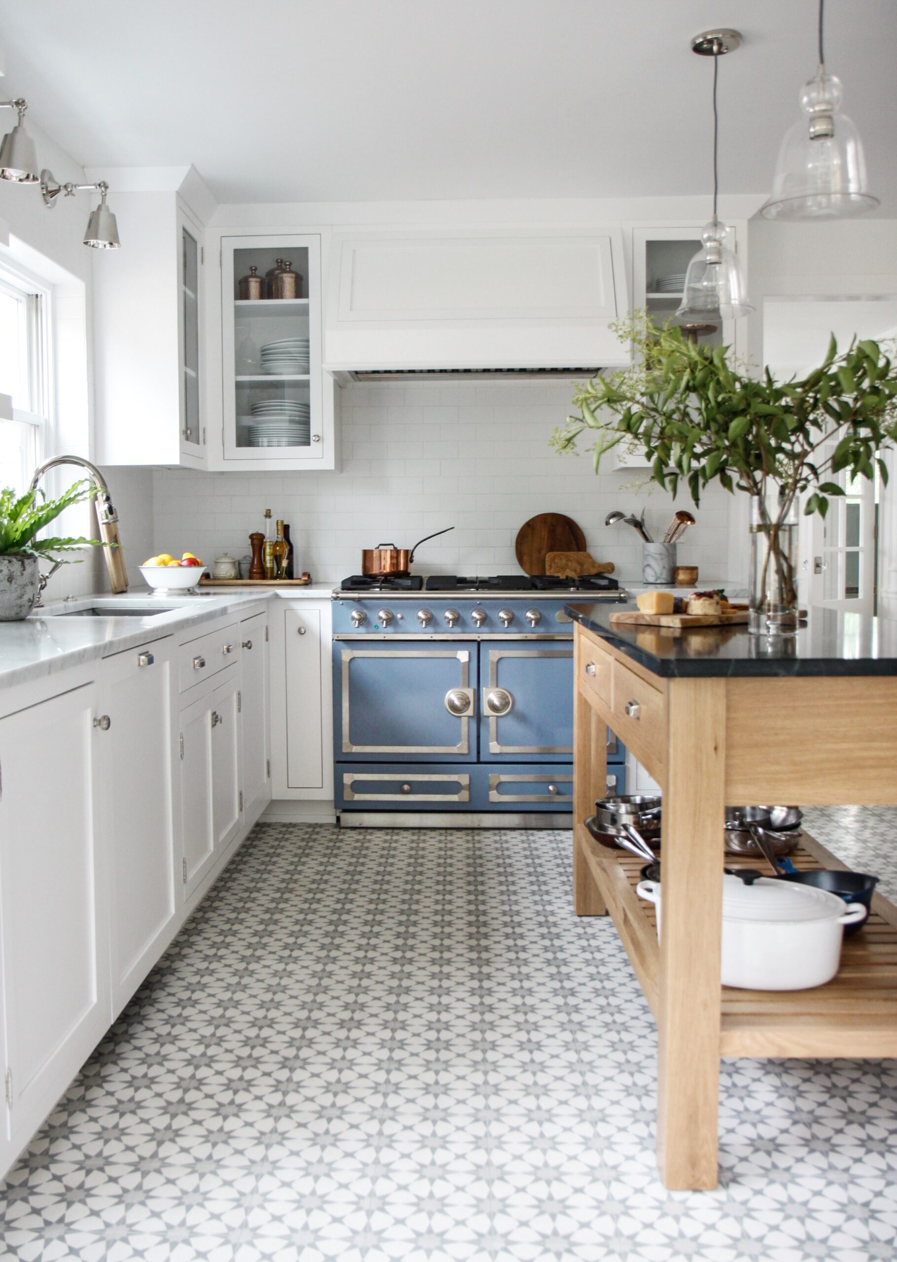 Park & Oak Design kitchen with tile floors