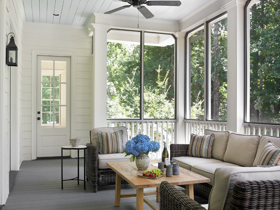 Tillman Long Interiors screen porch