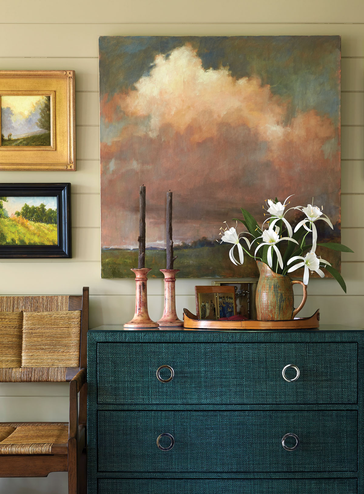 Brierfield Farm the Flower Magazine Showhouse of Editor Margot Shaw family room