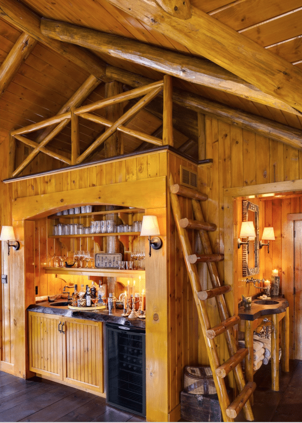 Wade Weissmann Design cabin bar | Photography: David Bader 