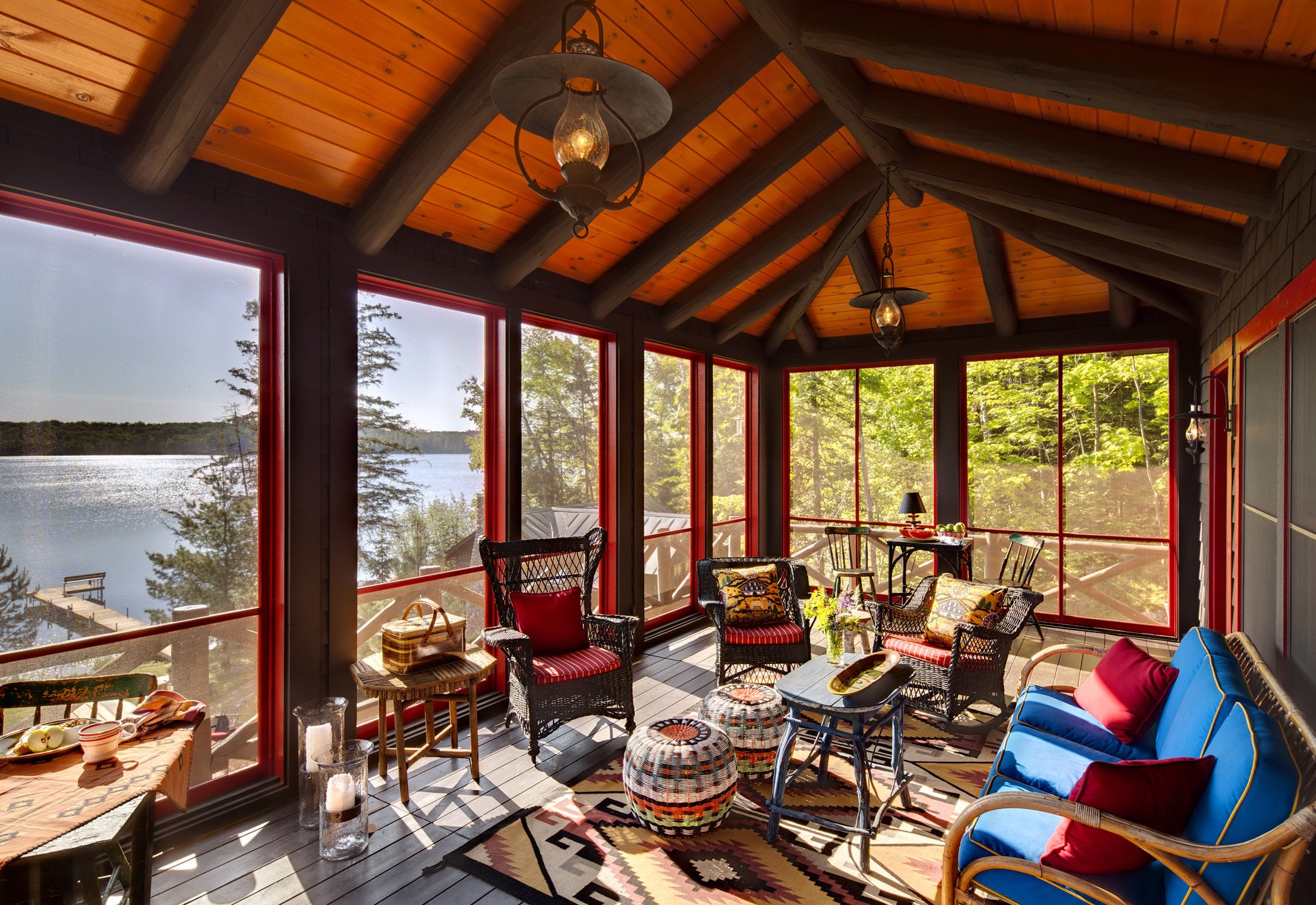 Wade Weissmann Design cabin porch| Photography: David Bader 