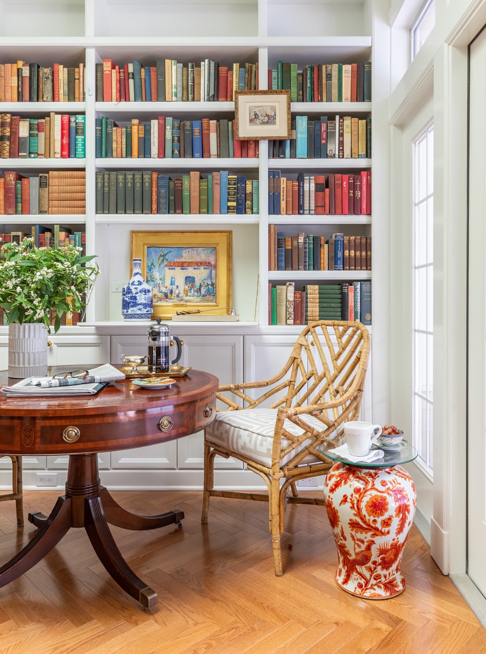 Gainesville, Fl Interior Designer: Kerry Spears Photography: Jessie Preza (FL) Professional Styling: Olga Naiman (NY) library