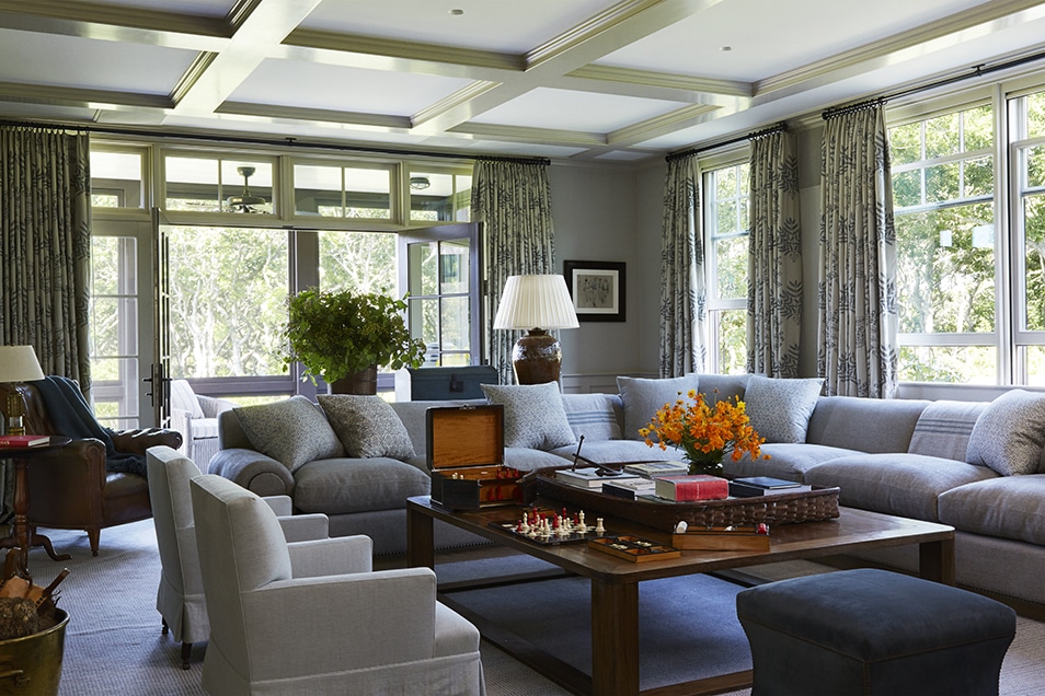 Mark Cunningham Design Martha's Vineyard home family room
