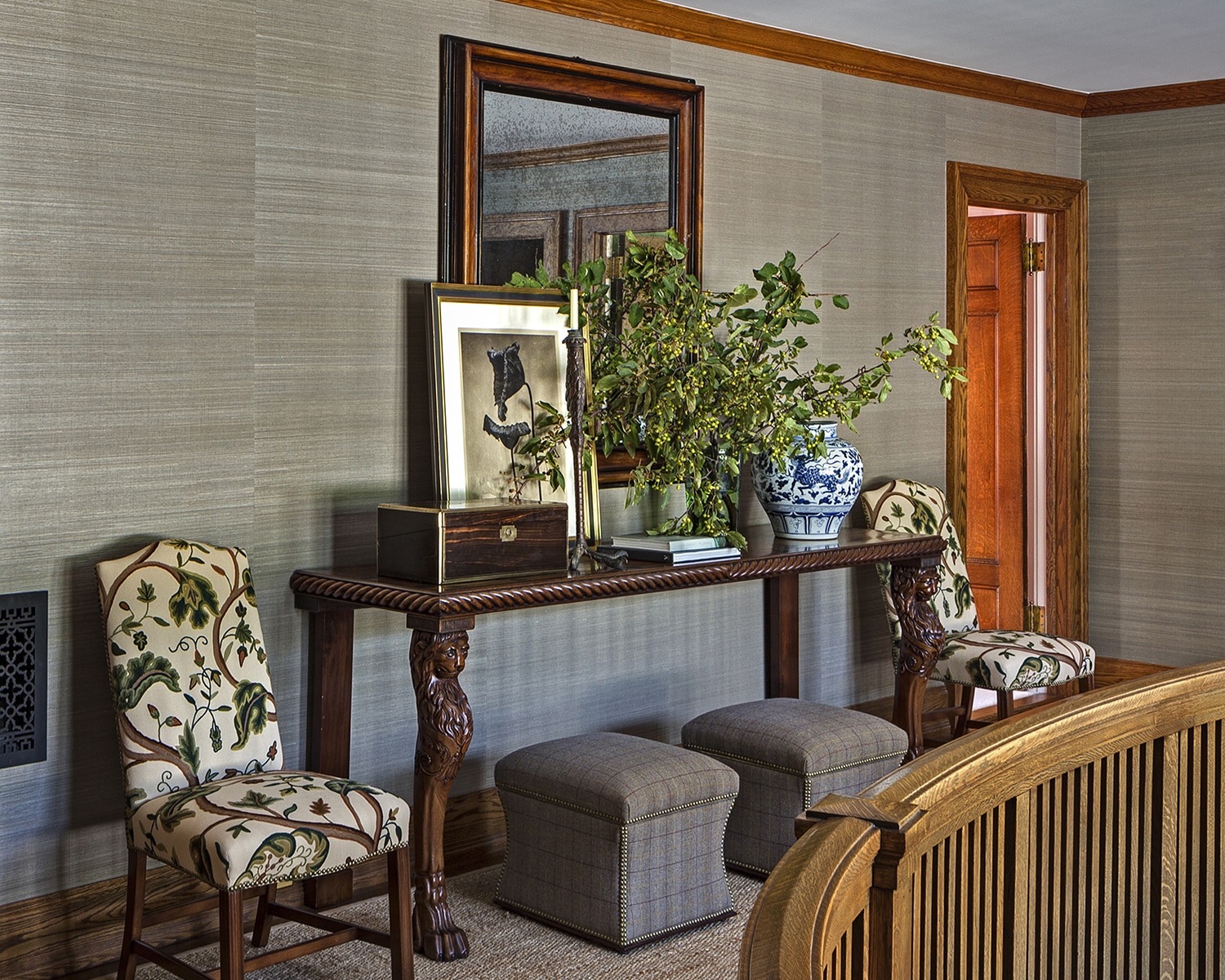 Mark Cunningham Interior Design living room in New Canaan