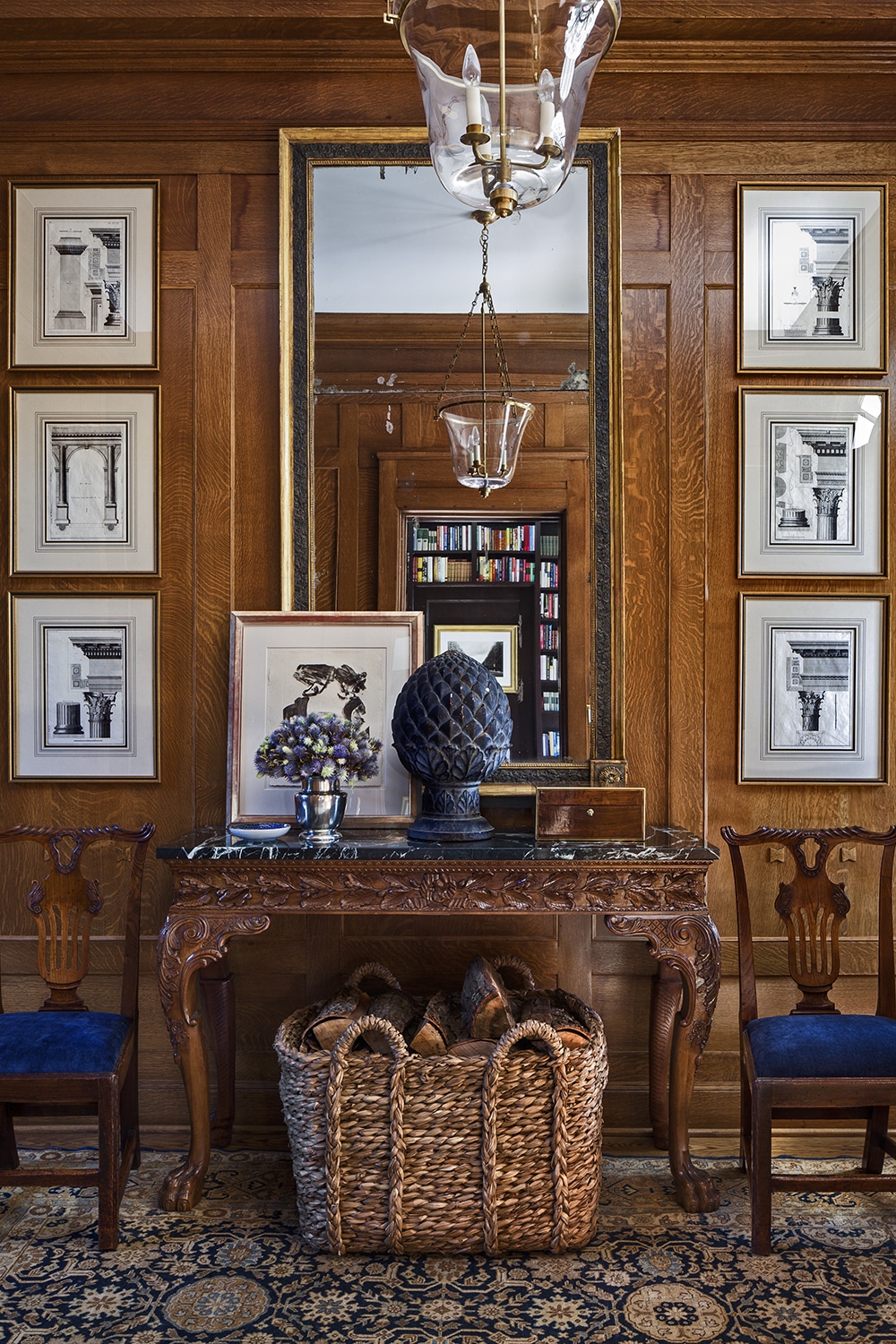 Mark Cunningham Interior Design living room in New Canaan