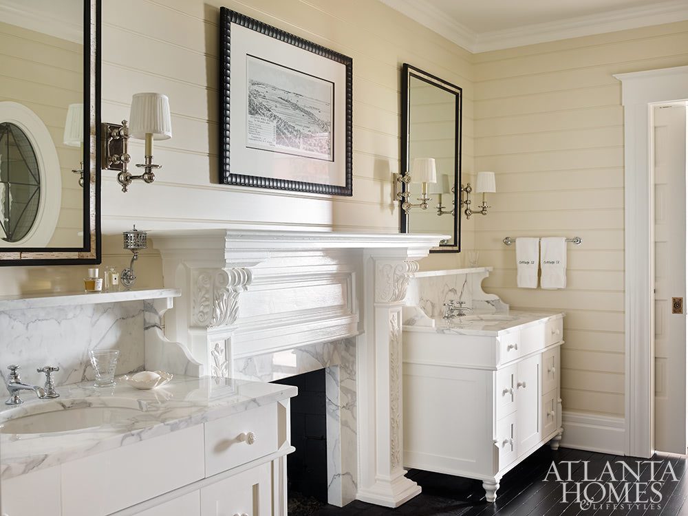 Jackye Lanham restored Victorian on Lake Michigan bathroom | Emily Followill Photography