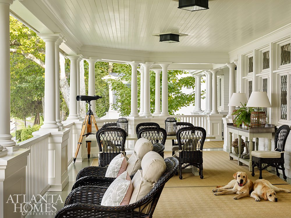 Jackye Lanham restored Victorian on Lake Michigan porch | Emily Followill Photography