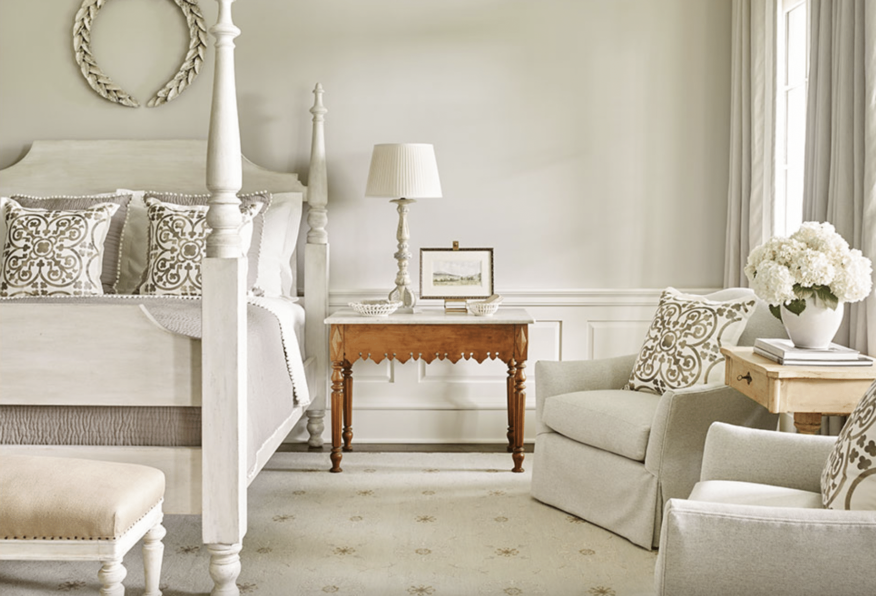 Barbara Westbrook Interior Design | Emily Followill Photography - house tour - Tennessee farmhouse - farmhouse - bedroom - bedroom decor - bedroom ideas - four poster bed