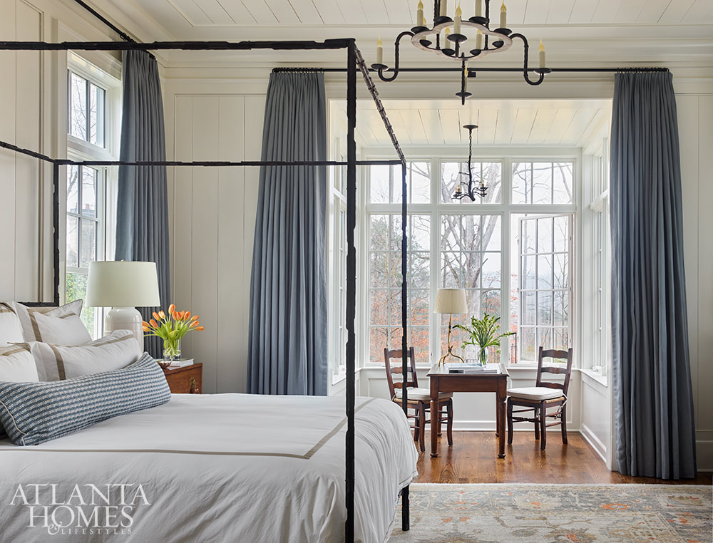 Interior Design: Melanie Milner and Katie Moorhouse of Design Atlelier - Photography: David Christensen - bedroom - bedroom design - canopy bed - shiplap walls - bedroom decor - bedroom inspo -Southern Home with Plenty of Style