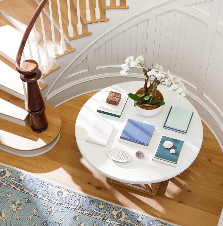 Serena & Lily entry - foyer - round table - foyer decor - foyer ideas