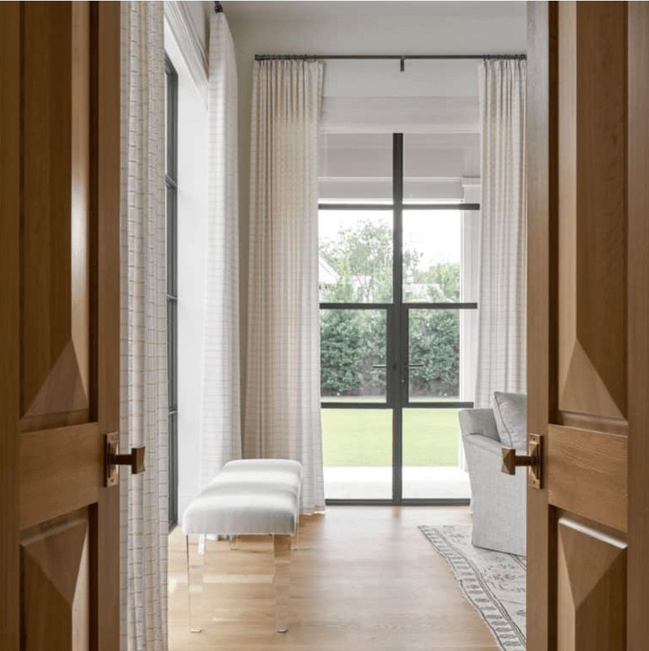 Morgan Farrow Interior Design - Nathan Schroder Photography - elegant family room - family room decor - living room design 