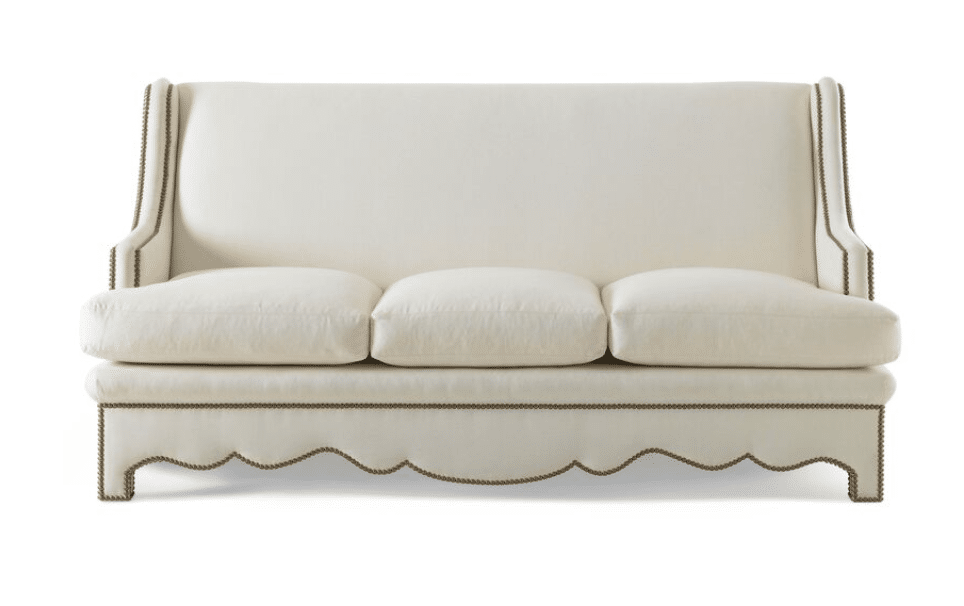 Bunny Williams furniture - One Kings Lane - sofa - white sofa - curved sofa