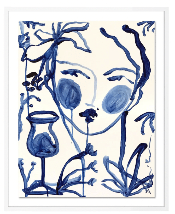 Art from Chairish - abstract art - contemporary art - blue and white - blue and white art