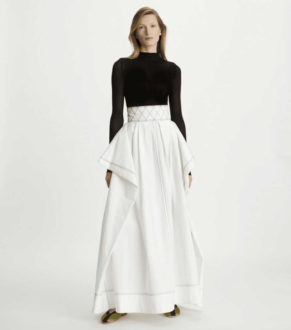 Tory Burch casual elegant skirt - poplin skirt - maxi skirt