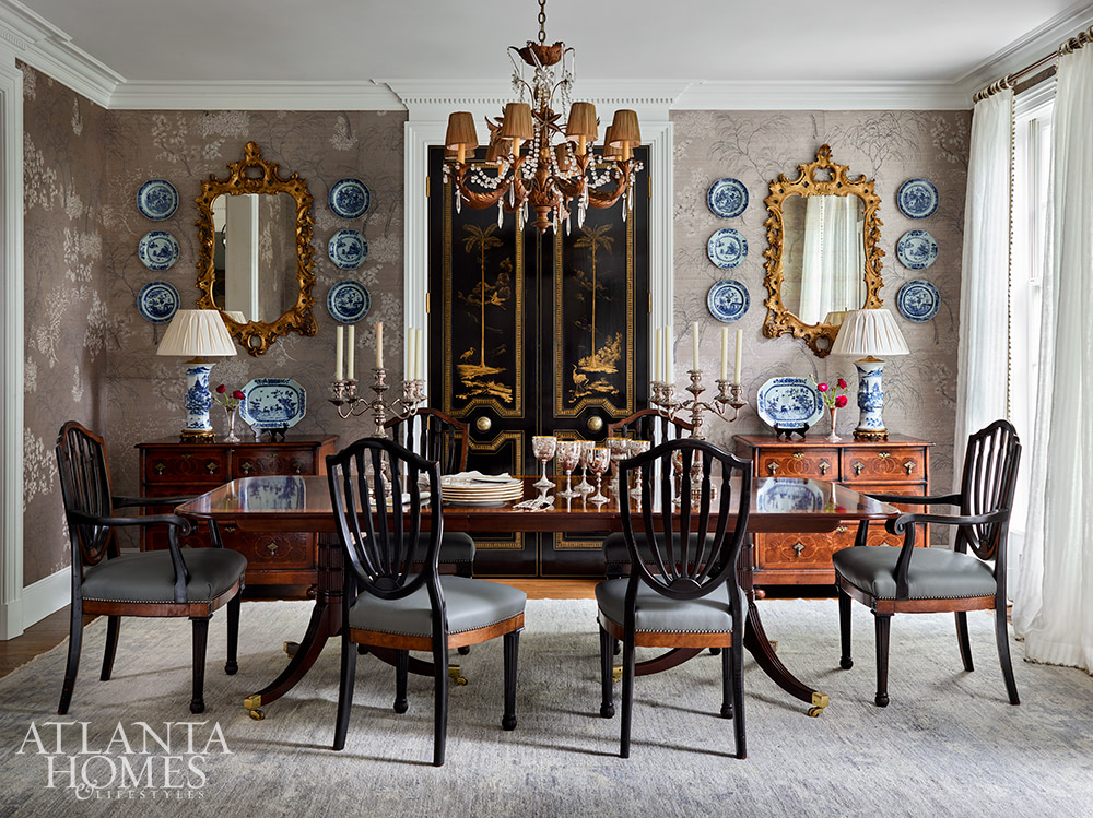 Source: Atlanta Homes & Lifestyles | Interior Design:  Jackye Lanham| Architect:  Andrew Cogar, David VanGroningen and Connor Bingham of Historical Concepts  | Photography: Emily Followill - dining room - dining room remodel - dining room design