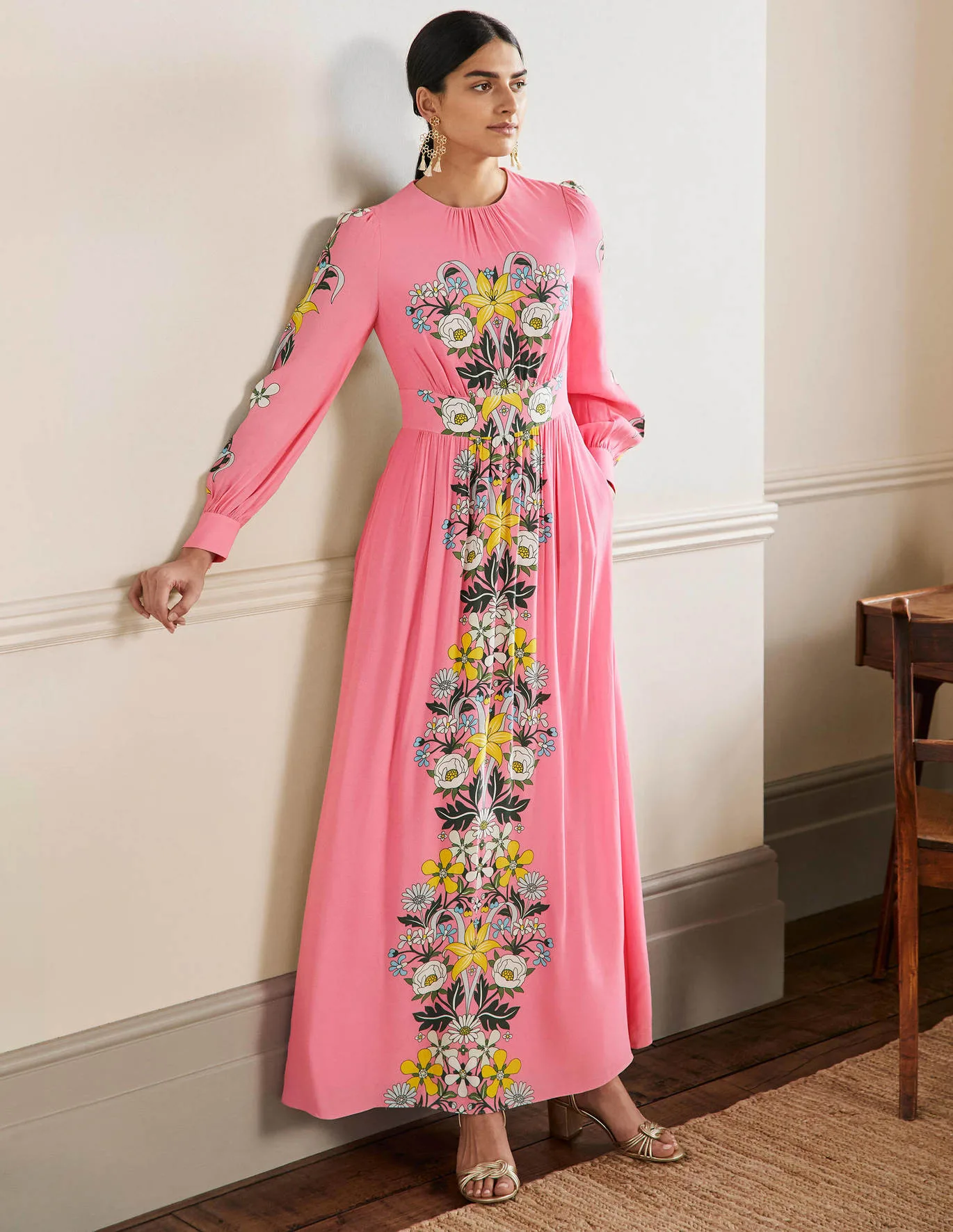 Boden - maxi dress - pink dress