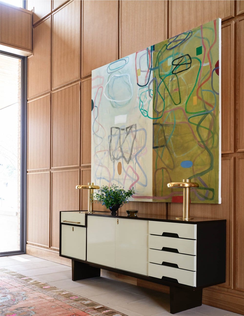 Jenkins Interiors - Nathan Schroder Photographer - entry - welcome - foyer - midcentury modern