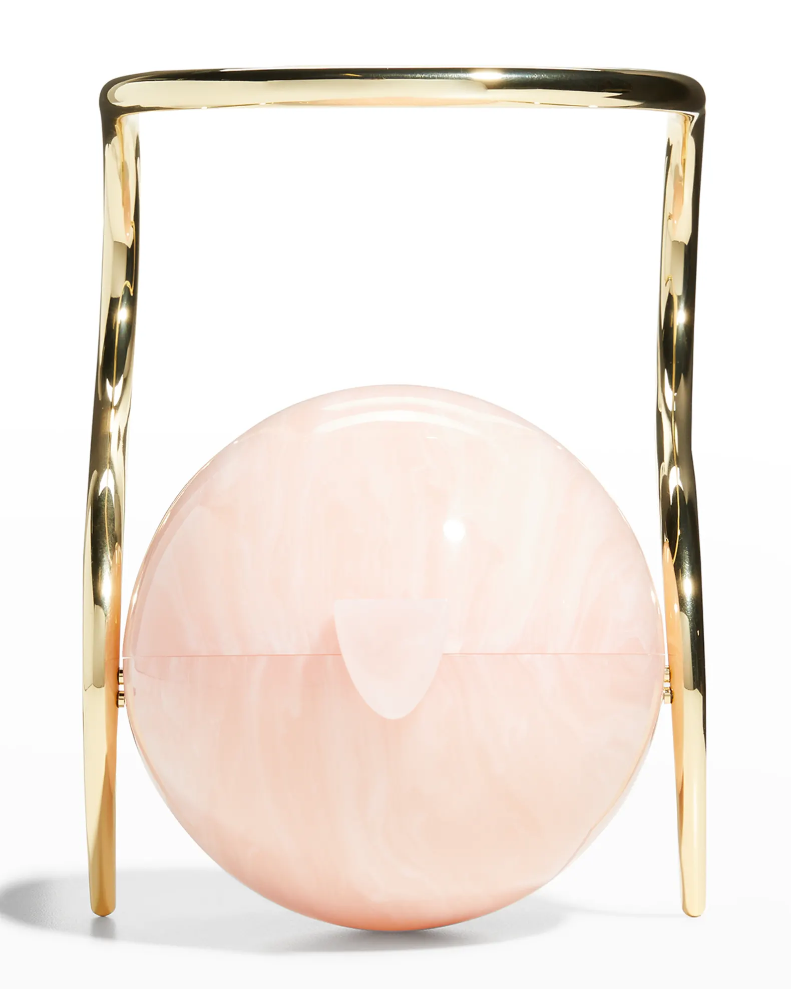 Cult Gaia handbag - pink handbag - gold handle - handbag - fashion accessory = fashion accessories