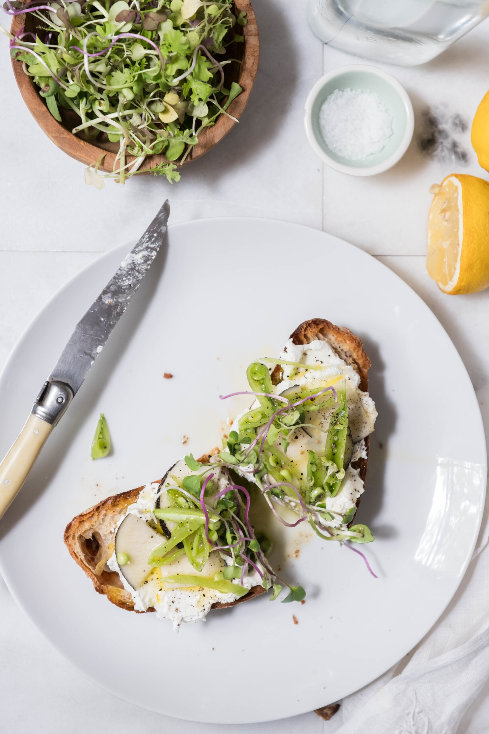 Ricotta Toast Recipe- rose & ivy - Alison Engstrom Photography