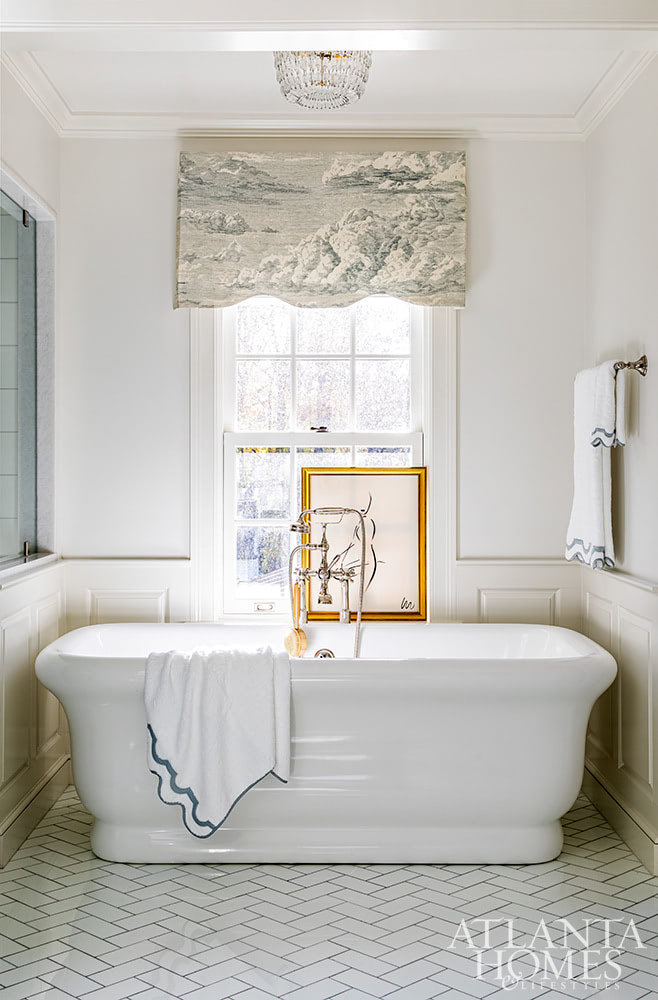 Source: Atlanta Homes & Lifestyles | Design:  Emily Wyatt, Wyatt Designs | Architect:  MabryArch Architecture  | Builder: Revival Construction | Landscape Architect: Jonathan Bussell Landscape Architect | Photography: Jeff Herr | Stylist: Eleanor Roper bathroom - bathroom design - 