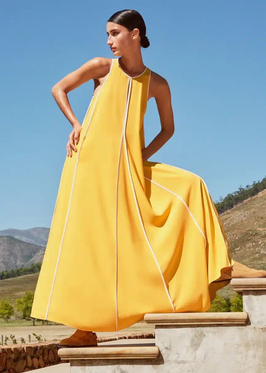 Godet Maxi Dress - me + em