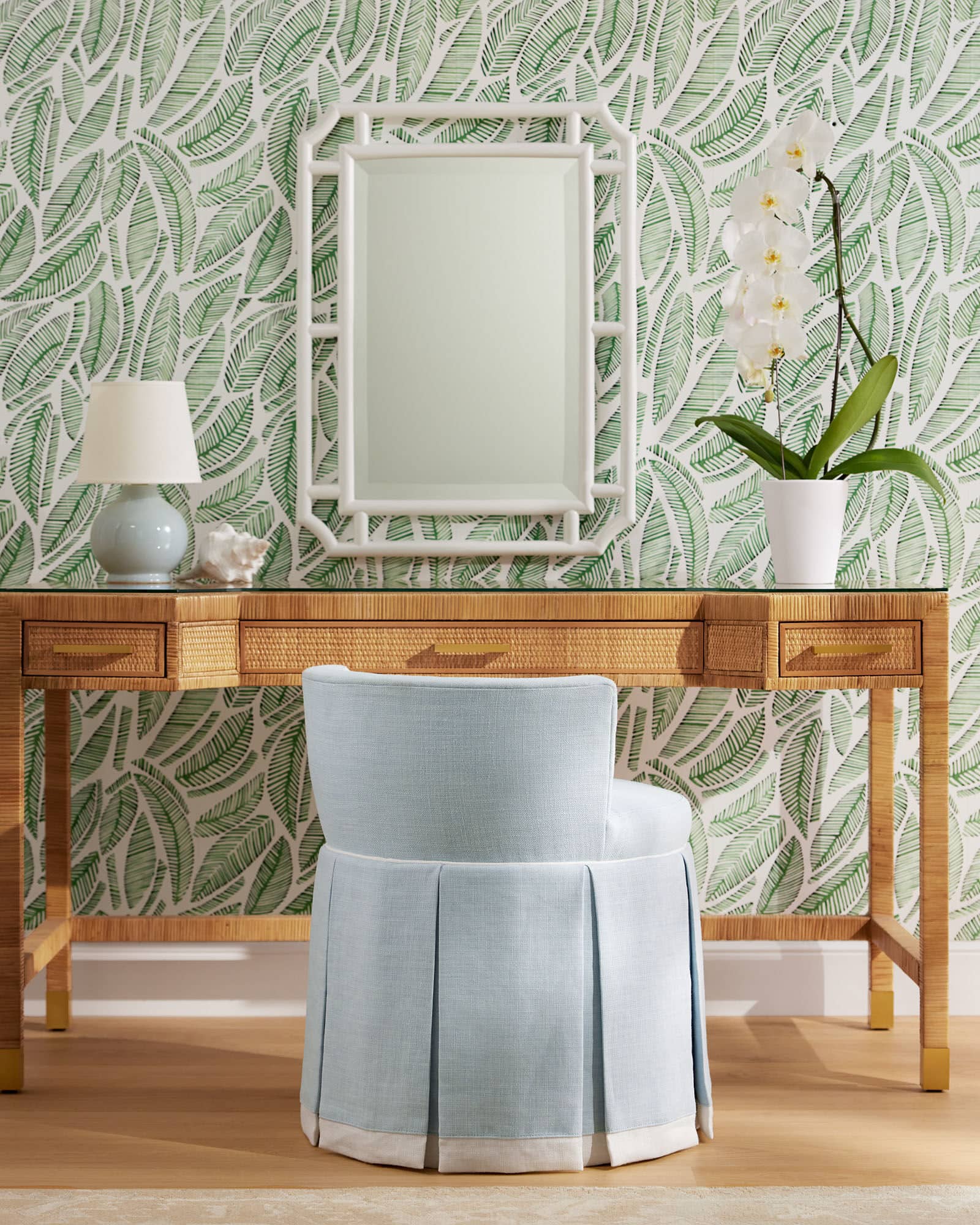 Harrison Vanity Chair, Serena & Lily Spring collection 