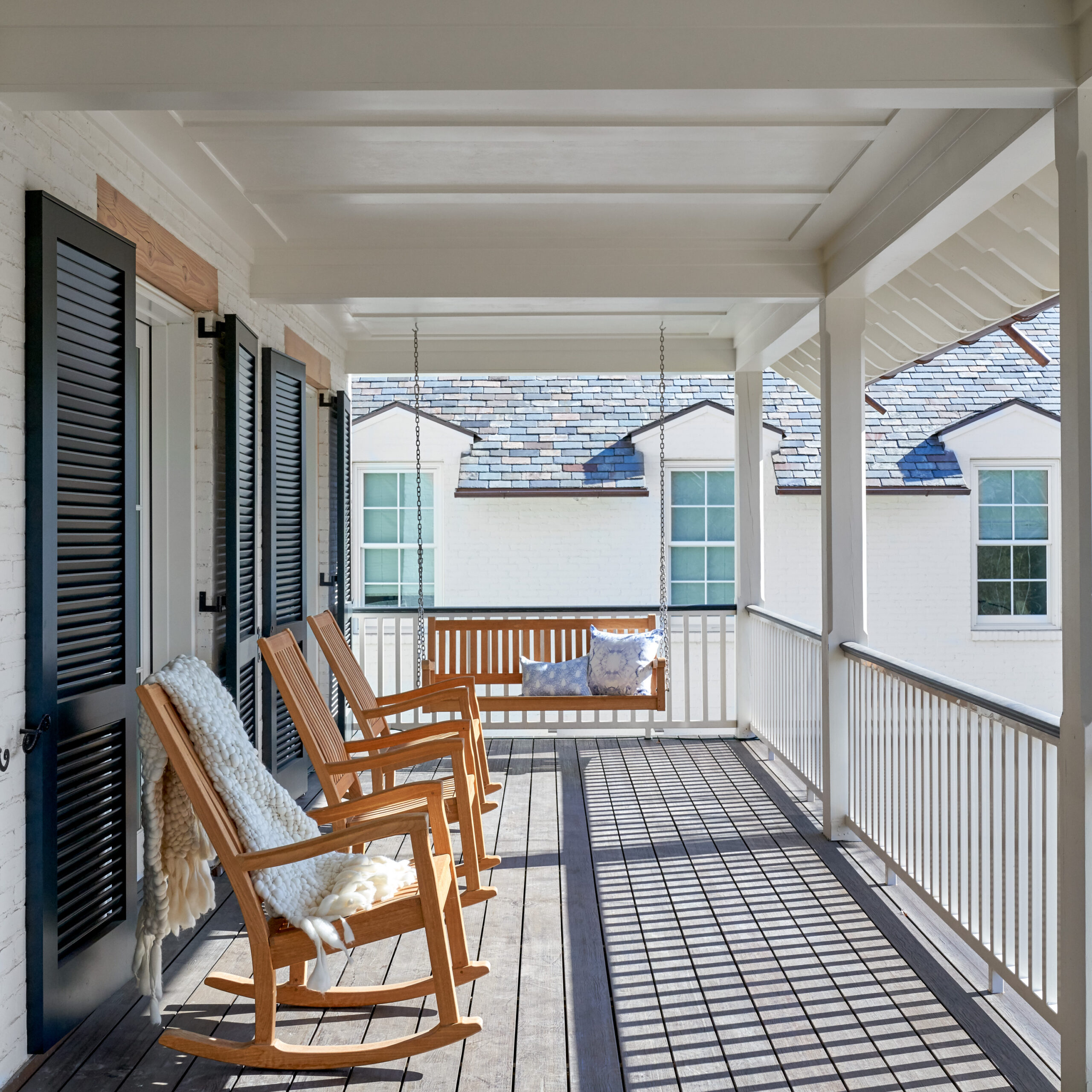 Collins Interiors, Nathan Schroder Photography, porch, porch swing