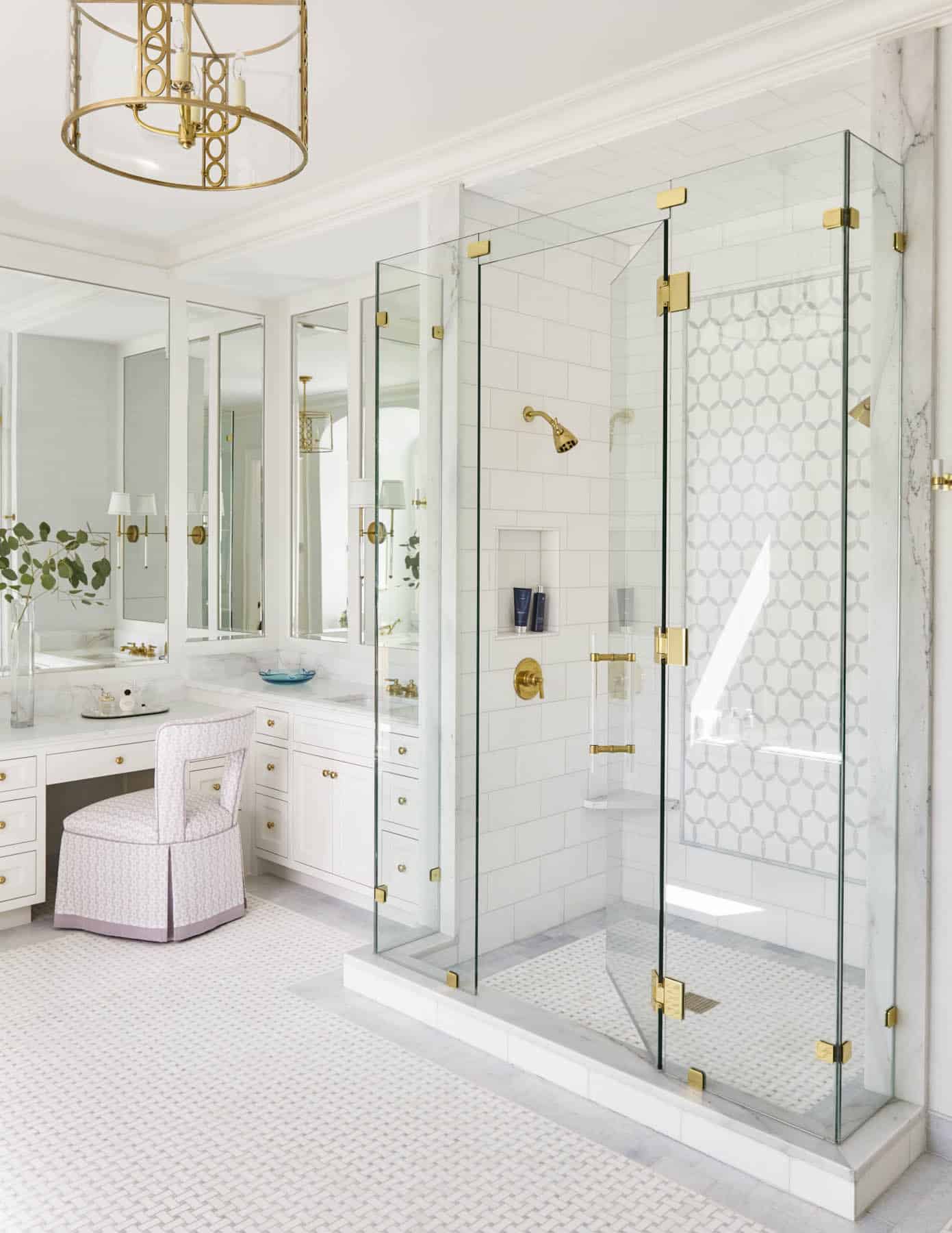 Collins Interiors, Nathan Schroder Photography, bathroom, glass shower